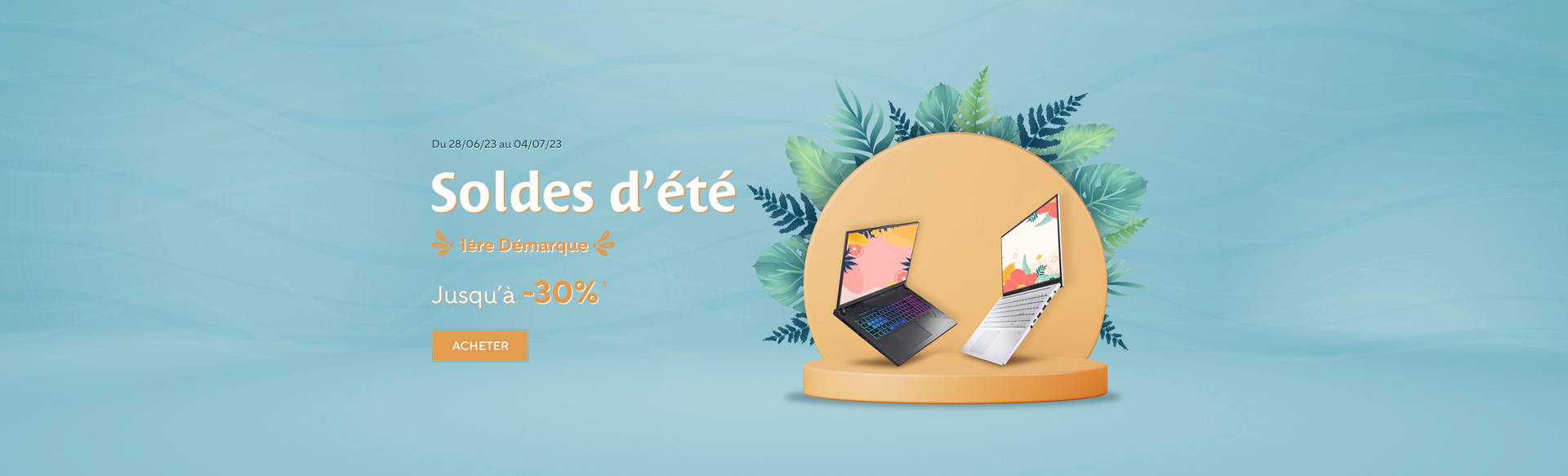 Bannière solde première démarque